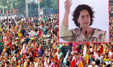वैभव गहलोत के समर्थन में जालौर में प्रियंका ने की जनसभा, बोलीं-जनता से कट गए हैं मोदीजी