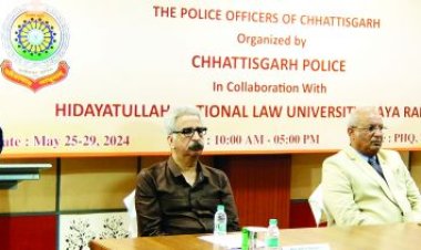 एचएनएलयू और छत्तीसगढ़ पुलिस के मध्य सहयोगी परियोजना की शुरूआत