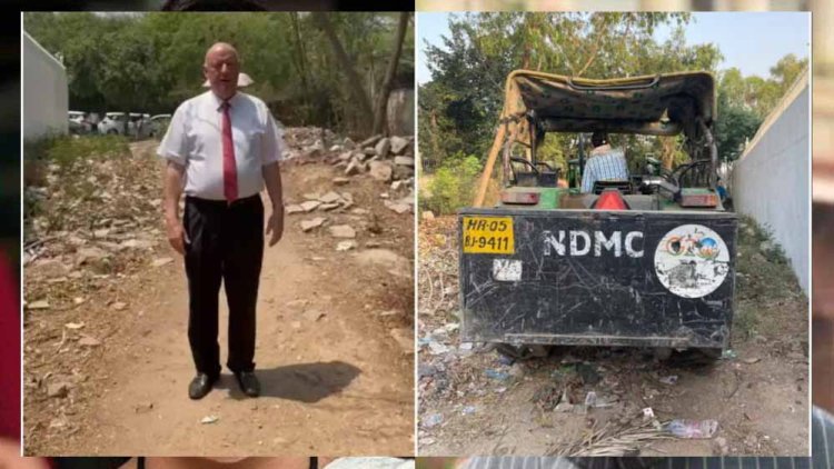 राजनयिक ने वीडियो डालकर दिखाई दिल्ली की गंदगी, NDMC ने तुरंत लिया एक्शन