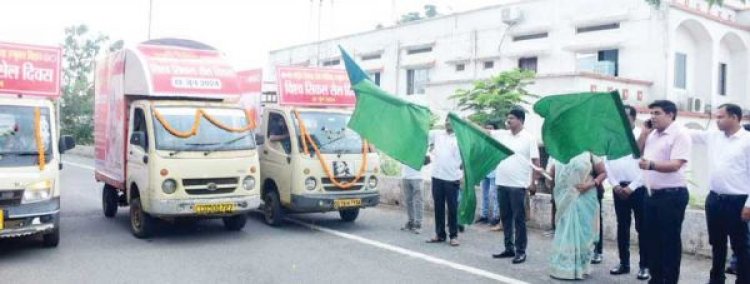 सिकलसेल जागरूकता रथ को कलेक्टर ने दिखाई हरी झंडी