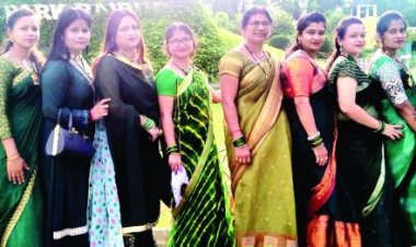 रावतपुरा कॉलोनी की महिलाओं ने मनाया सावन