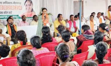 भाजपा सदस्यता अभियान में शामिल हुईं राष्ट्रीय उपाध्यक्ष लता उसेंडी