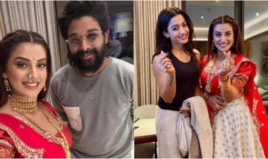 'पुष्पा 2: द रूल': पटना में सितारों से सजे ट्रेलर लॉन्च में अल्लू अर्जुन और रश्मिका मंदाना के साथ शामिल हुईं अक्षरा सिंह