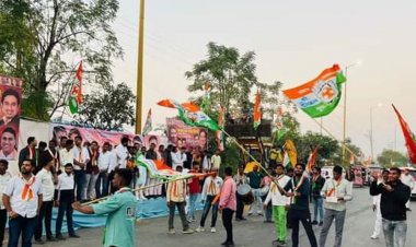 इंदौर में युवा कांग्रेस के राष्ट्रीय अध्यक्ष का स्वागत:मध्यप्रदेश के प्रथम दौरे पर उदय भानु चिब की जोरदार अगवानी की गई