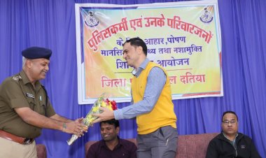 पुलिसकर्मियों के लिए जागरूकता शिविर आयोजित:विशेषज्ञों ने दिए हेल्थ टिप्स, नशे के दुष्प्रभावों के बारे में बताया