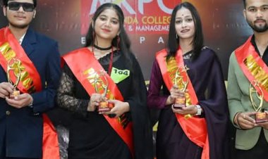 एम के पोंडा कॉलेज भोपाल में फ्रेशर पार्टी:मिस MKPC परी शर्मा और मिस्टर MKPC का खिताब इजरायल खान ने जीता