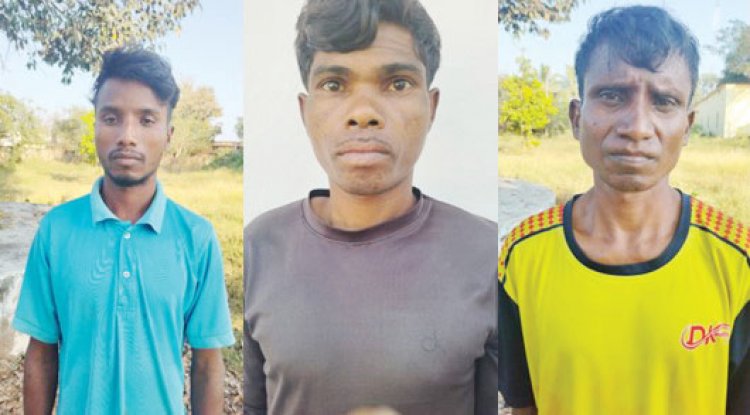 बम लगाने की तैयारी कर रहे 3 नक्सली गिरफ्तार