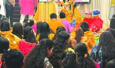 चाणक्या लॉ अकैडमी ने की सरस्वती पूजा