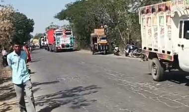 तेज रफ्तार अल्टो कार ने महिला को कुचला, मौत:मैहर में बेला-सीधी मार्ग पर हादसा; आक्रोशित परिजनों ने लगाया जाम