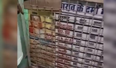 शराब की दुकान में रखा था सावित्रीबाई फुले का बैनर:भिंड में लोगों ने किया हंगामा, दोनों पक्ष थाने पहुंचे; समझौते के बाद राजीनामा हुआ