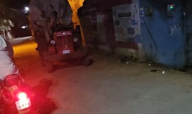 वन विभाग ने पकड़ी अवैध लकड़ी से भरी ट्रैक्टर-ट्राली:35 क्विंटल लकड़ी तिरपाल में छिपाकर ले जा रहे थे, वाहन जब्त