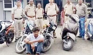 दोपहिया चोरी, 4 नाबालिगसमेत 5 आरोपी गिरफ्तार