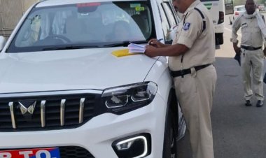 देवास-इंदौर मार्ग पर 19 यात्री बसों की हुई जांच:63 हजार का वसूला जुर्माना; एक की फिटनेस रद्द, बिना परमिट की गाड़ी जब्त