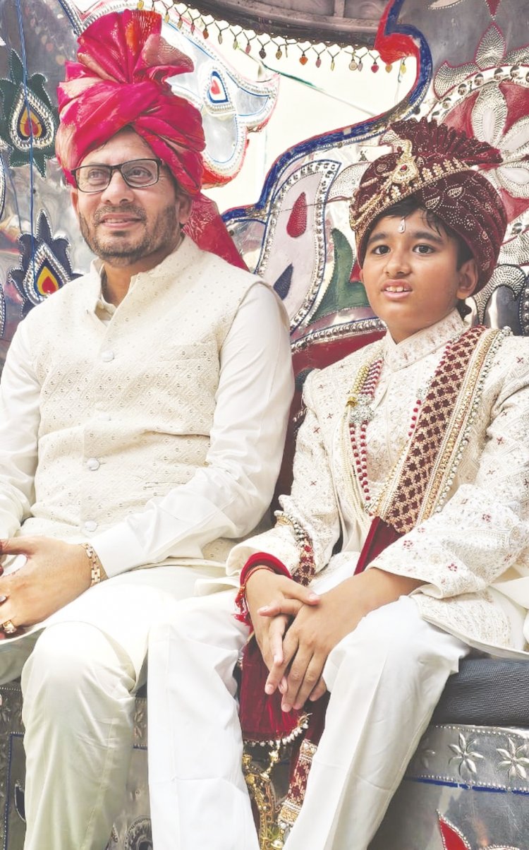 रुहान मेहता के दीक्षा महोत्सव का  शोभयात्रा  निकली