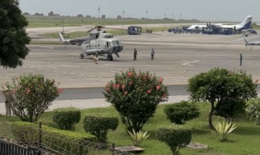 इंदौर से धार के लिए पीएम मोदी रवाना हुए:एयरपोर्ट पर 36 जनप्रतिनिधि व अधिकारियों से की मुलाकात