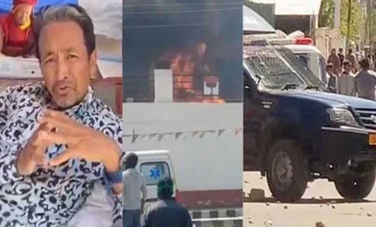 सोनम वांगचुक की गिरफ्तारी के बाद लद्दाख में तनाव! हर कोने पर सुरक्षा के कड़े इंतज़ाम