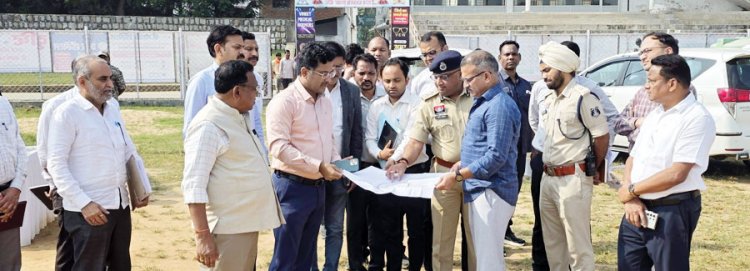 राष्ट्रपति के संभावित आगमन की तैयारियां जोरों पर, प्रमुख सचिव ने किया कार्यक्रम स्थलों का निरीक्षण