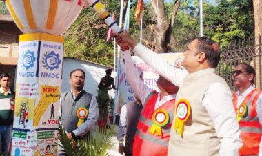 एनएमडीसी बचेली परियोजना में वार्षिक खान सुरक्षा समारोह