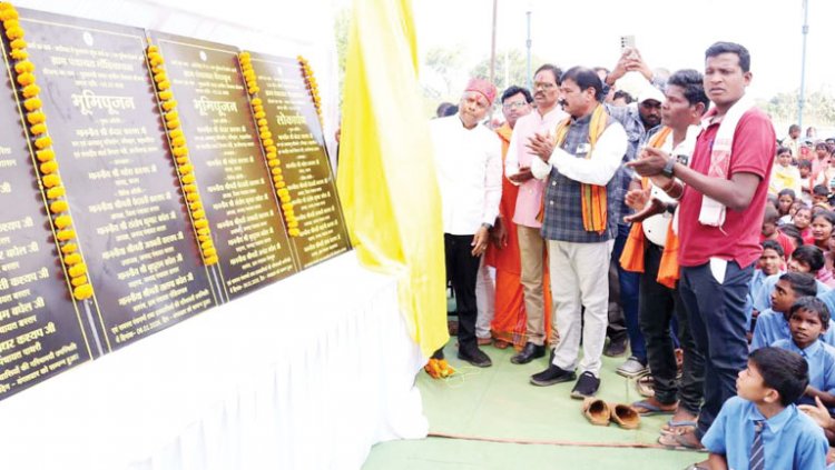 वन मंत्री ने 14 करोड़ के विकास कार्यों का किया भूमिपूजन और लोकार्पण